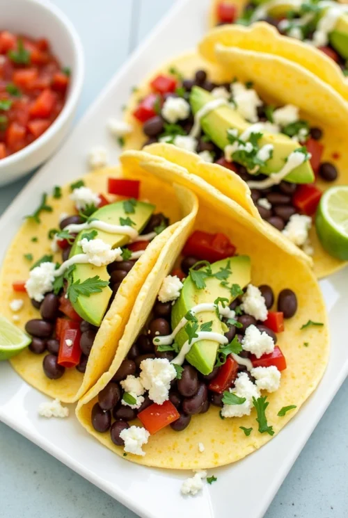 Vegetarian Black Bean Tacos Recipe