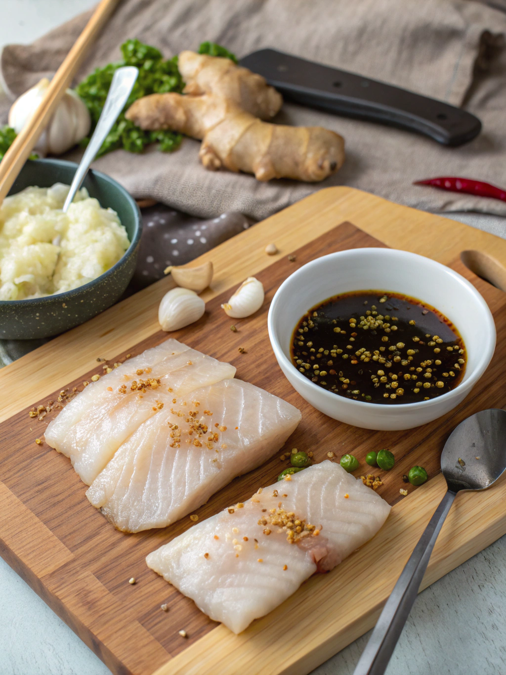 Asian cod recipe preparation