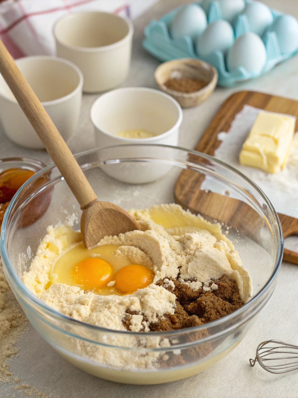 cake mix cookie recipe prep