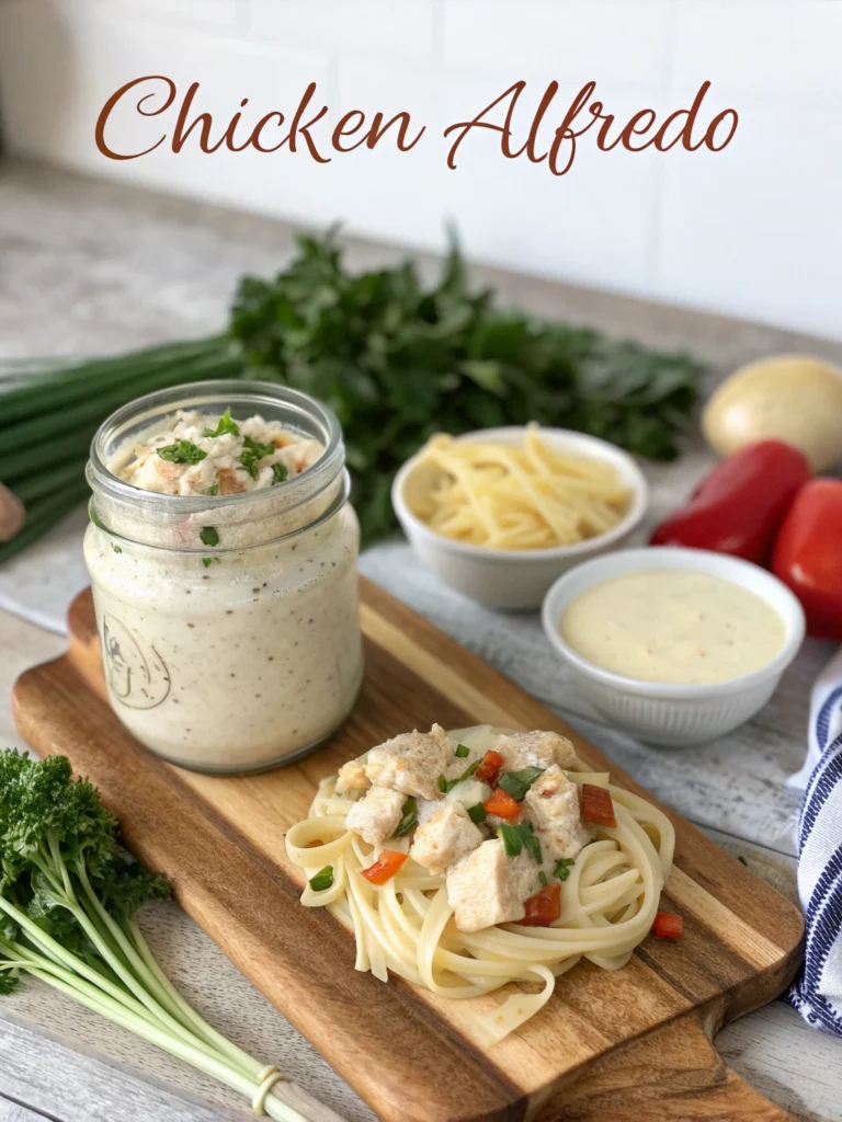chicken alfredo recipe with jar sauceingredients