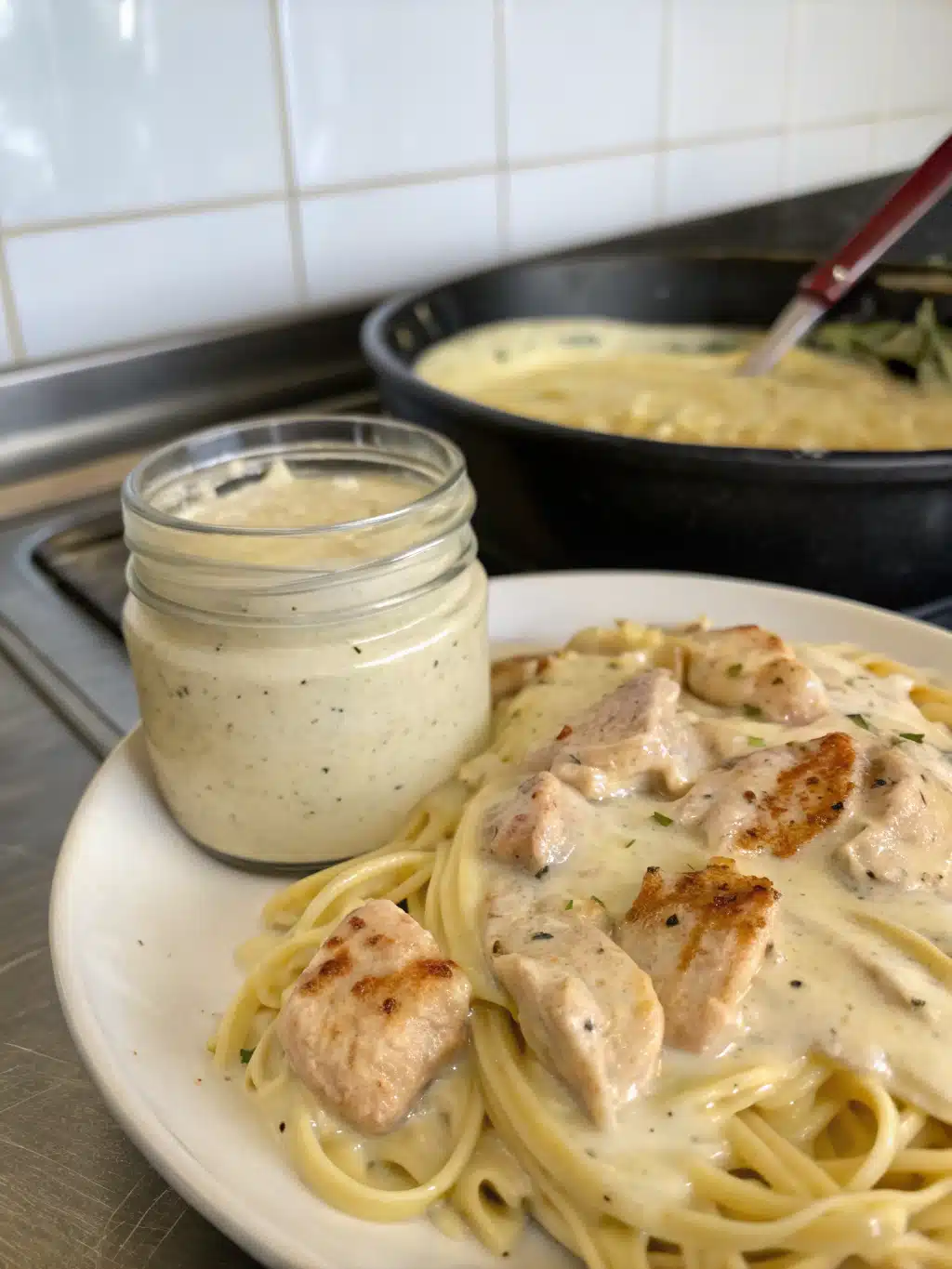 chicken alfredo recipe with jar sauce