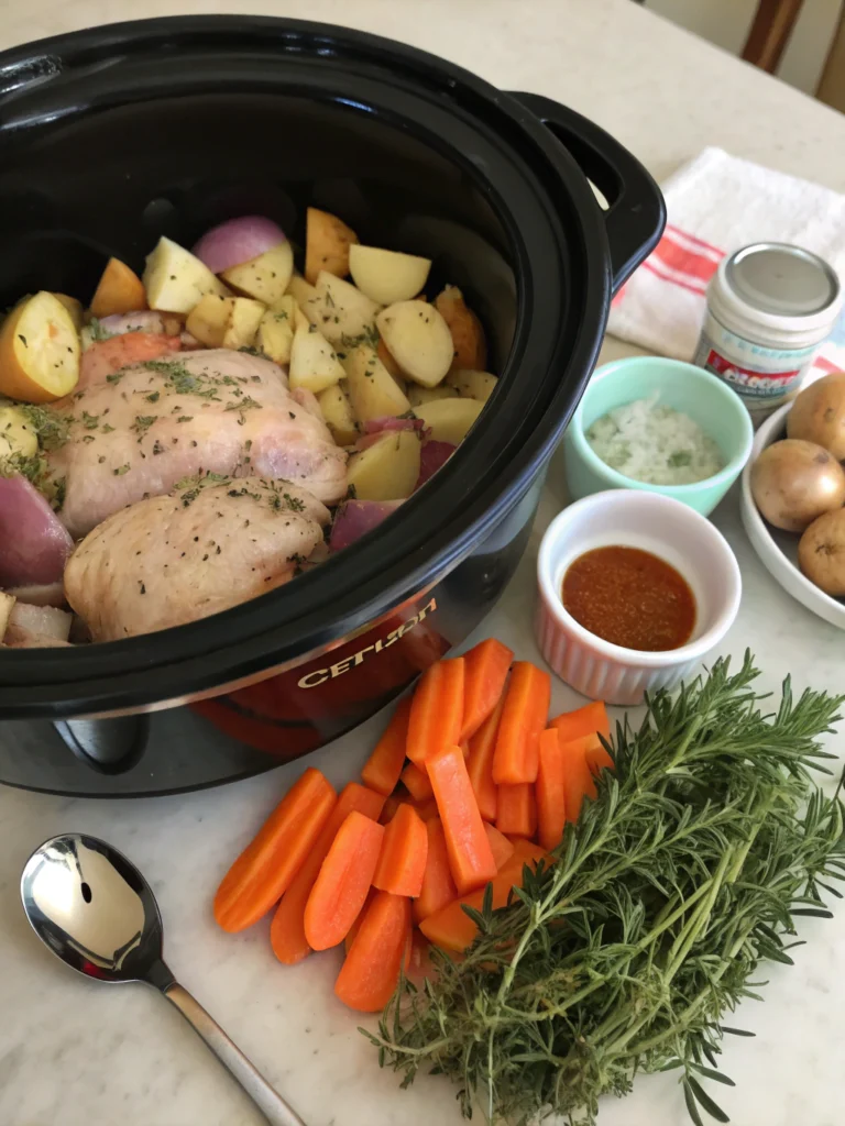 chicken and potatoes crock pot recipesingredients