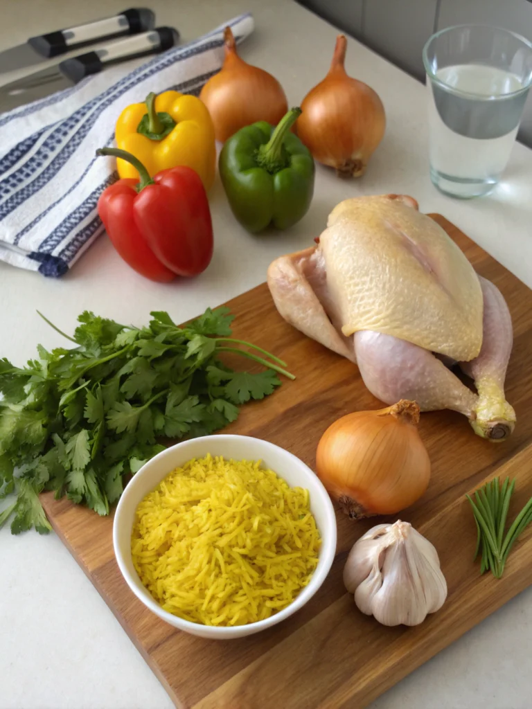 chicken and yellow rice recipeingredients