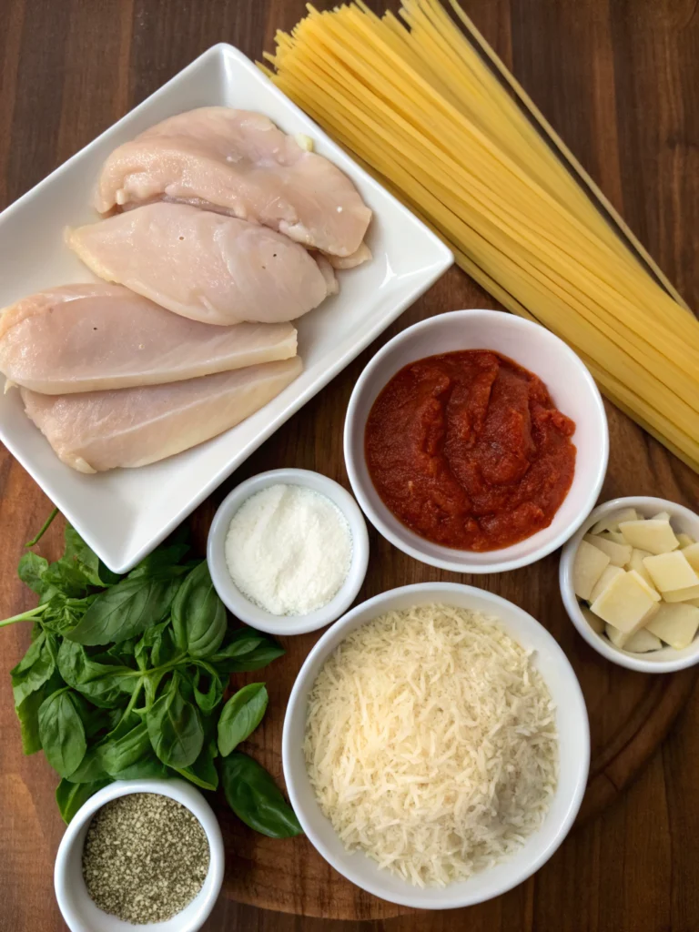 chicken parmesan pasta recipeingredients