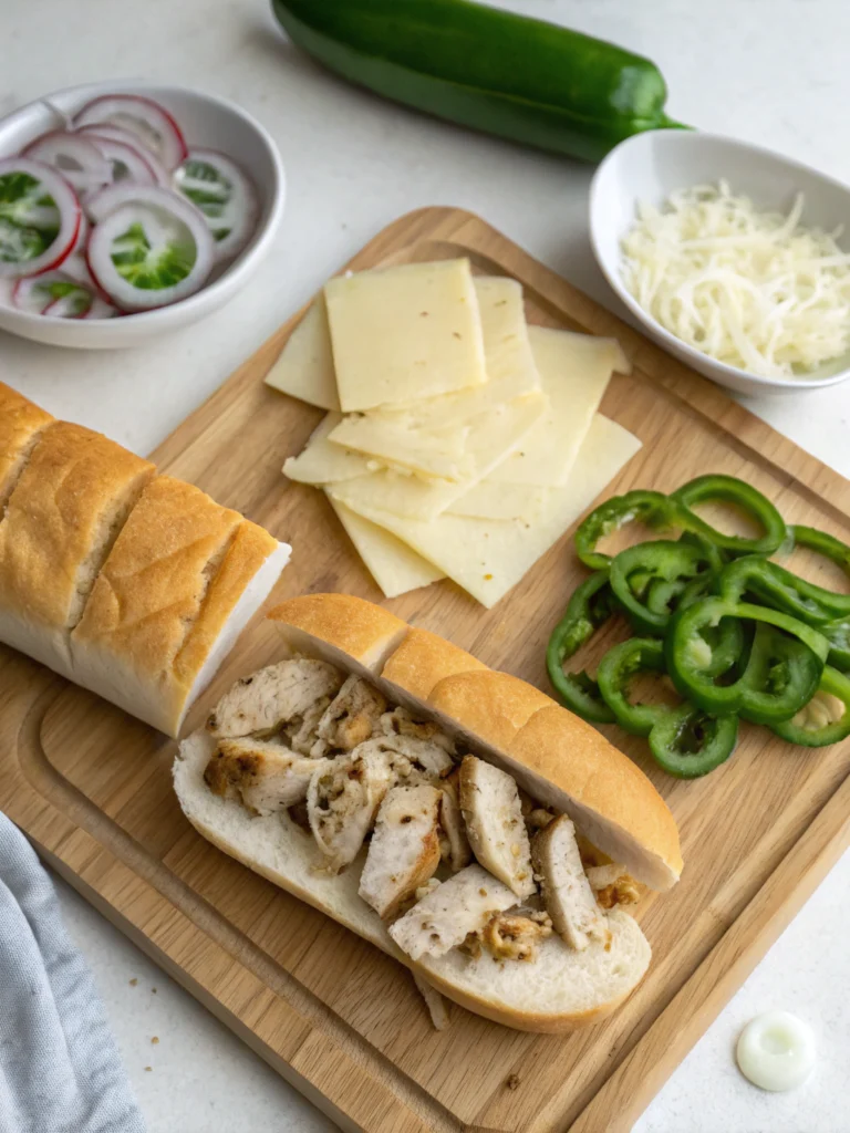 chicken philly cheesesteak recipeingredients