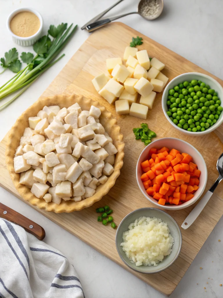 chicken pot pie casserole recipeingredients