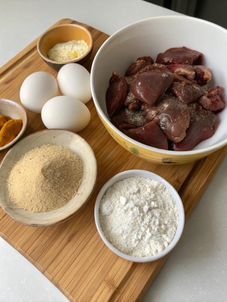fried chicken liver recipesingredients