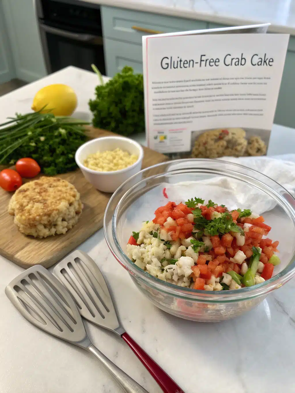 gluten free crab cake recipe prep