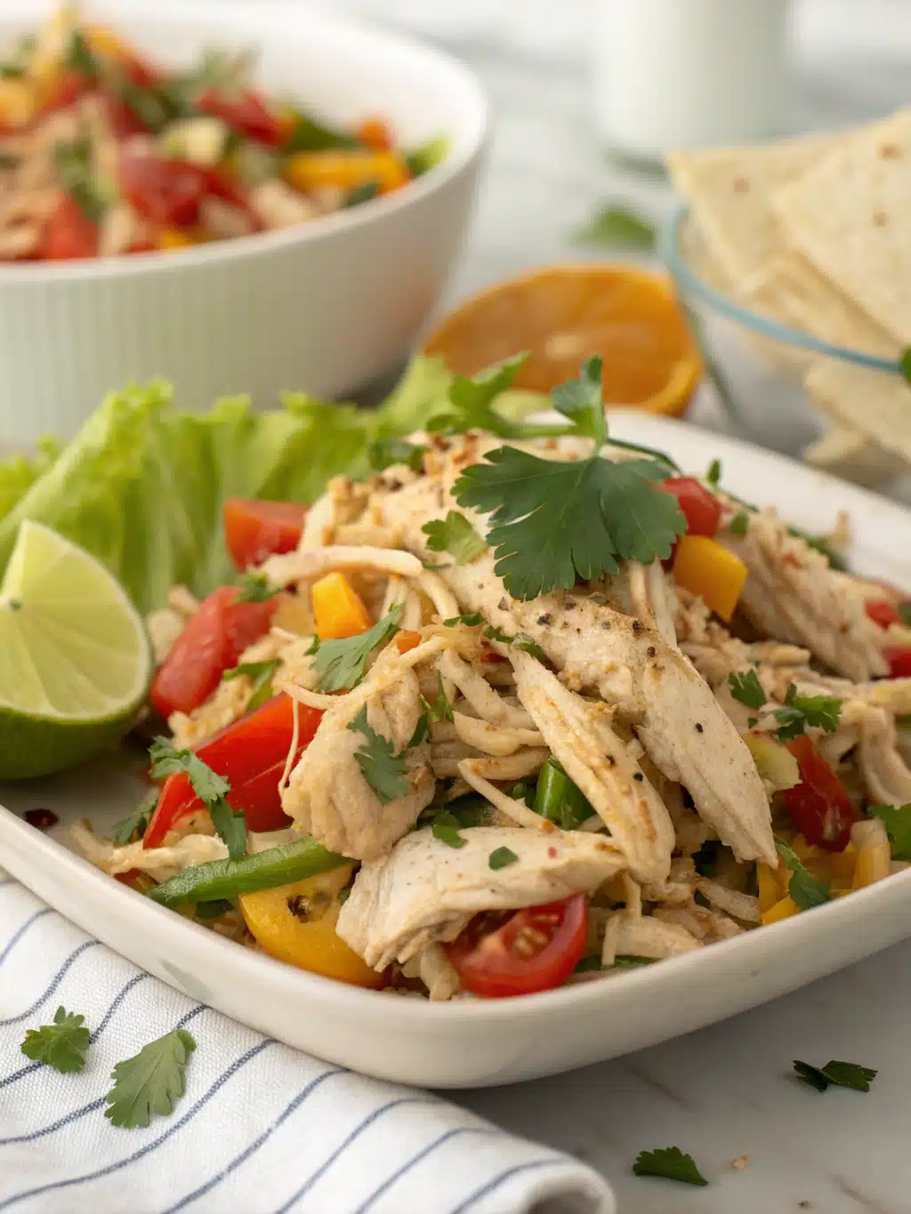 healthy shredded chicken recipes