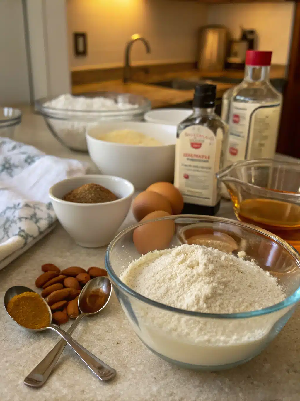Almond flour cake recipes prep