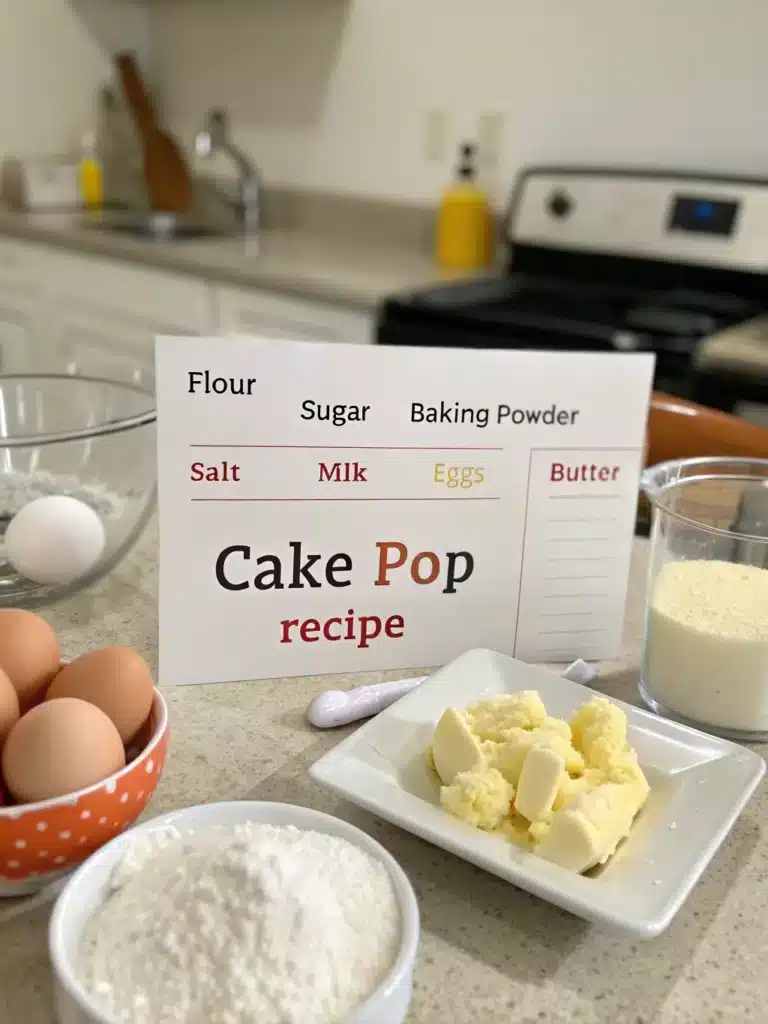 cake pop recipe with cake mixingredients