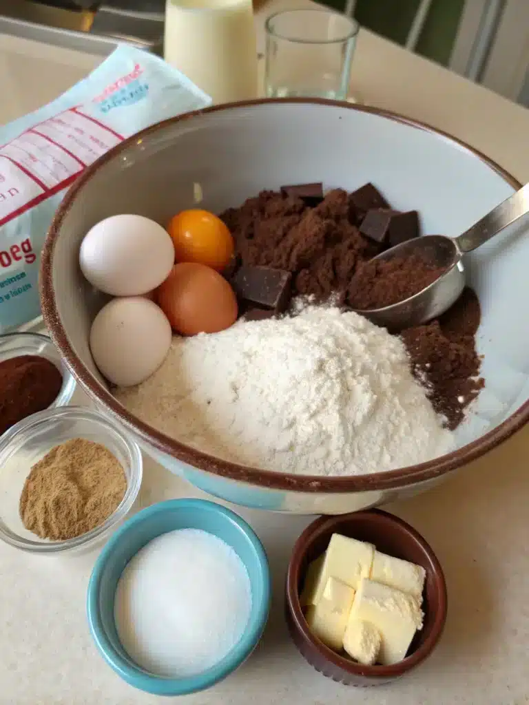 chocolate pudding cake recipeingredients