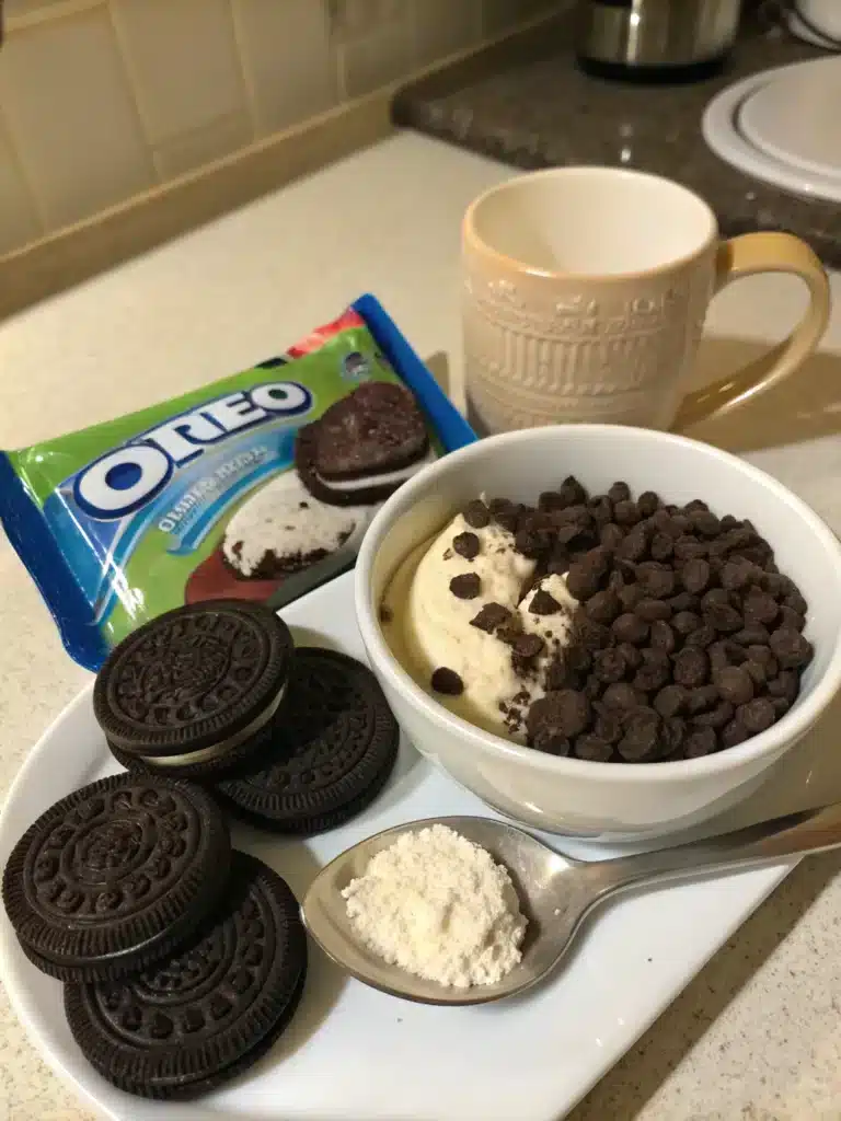 oreo mug cake recipeingredients