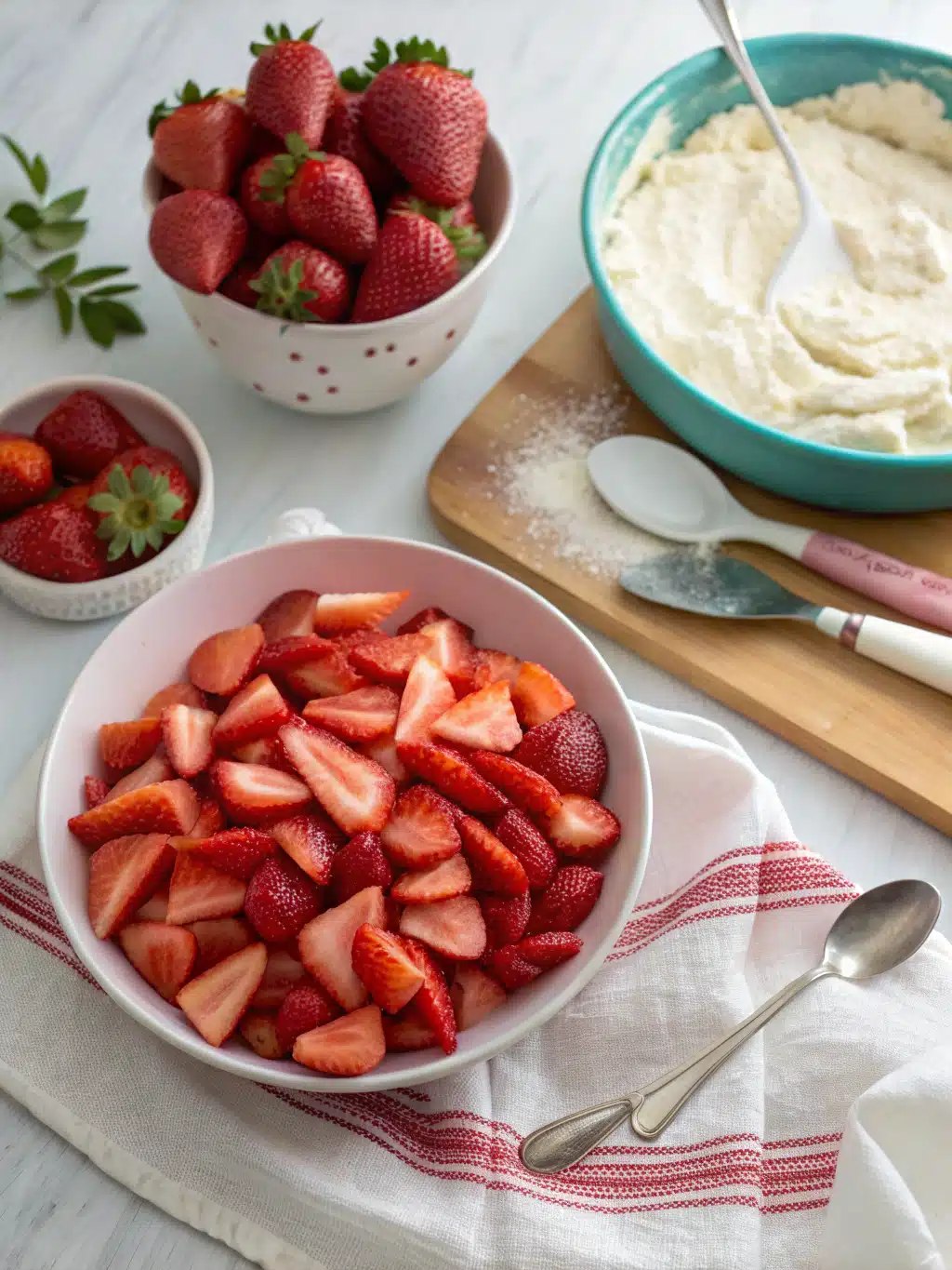 Strawberry Poke Cake Preparation