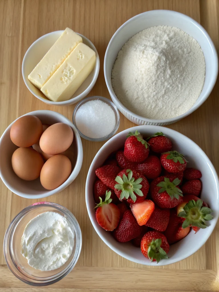 strawberry pound cake recipeingredients